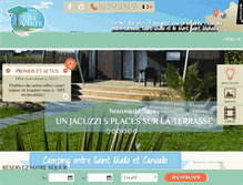 Tablet Screenshot of campingdelileverte.com